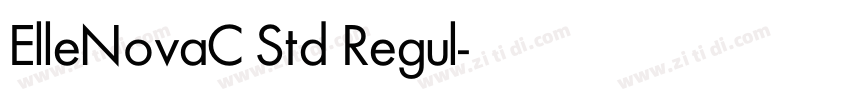 ElleNovaC Std Regul字体转换